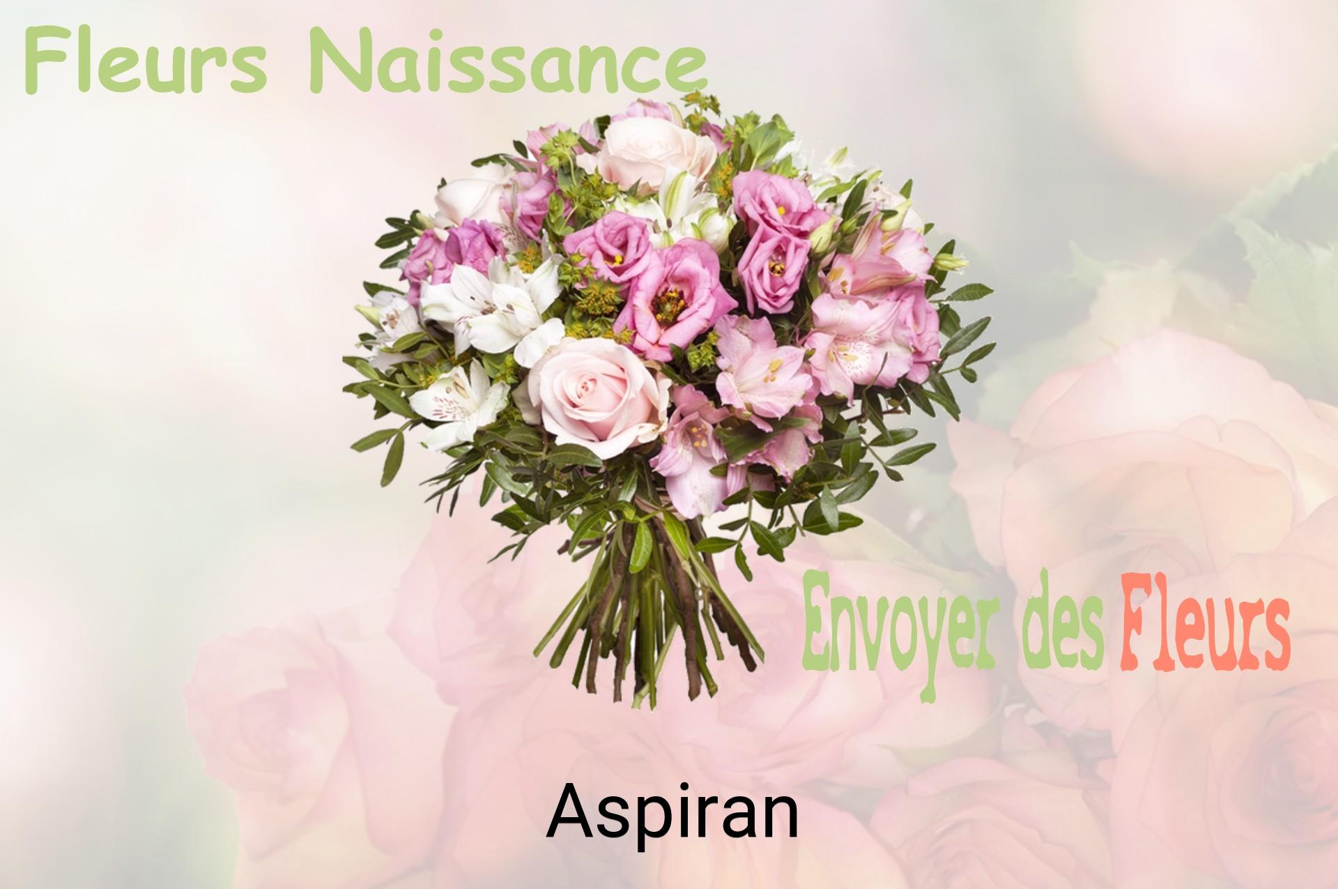Bouquet de fleurs de naissance livré à Aspiran